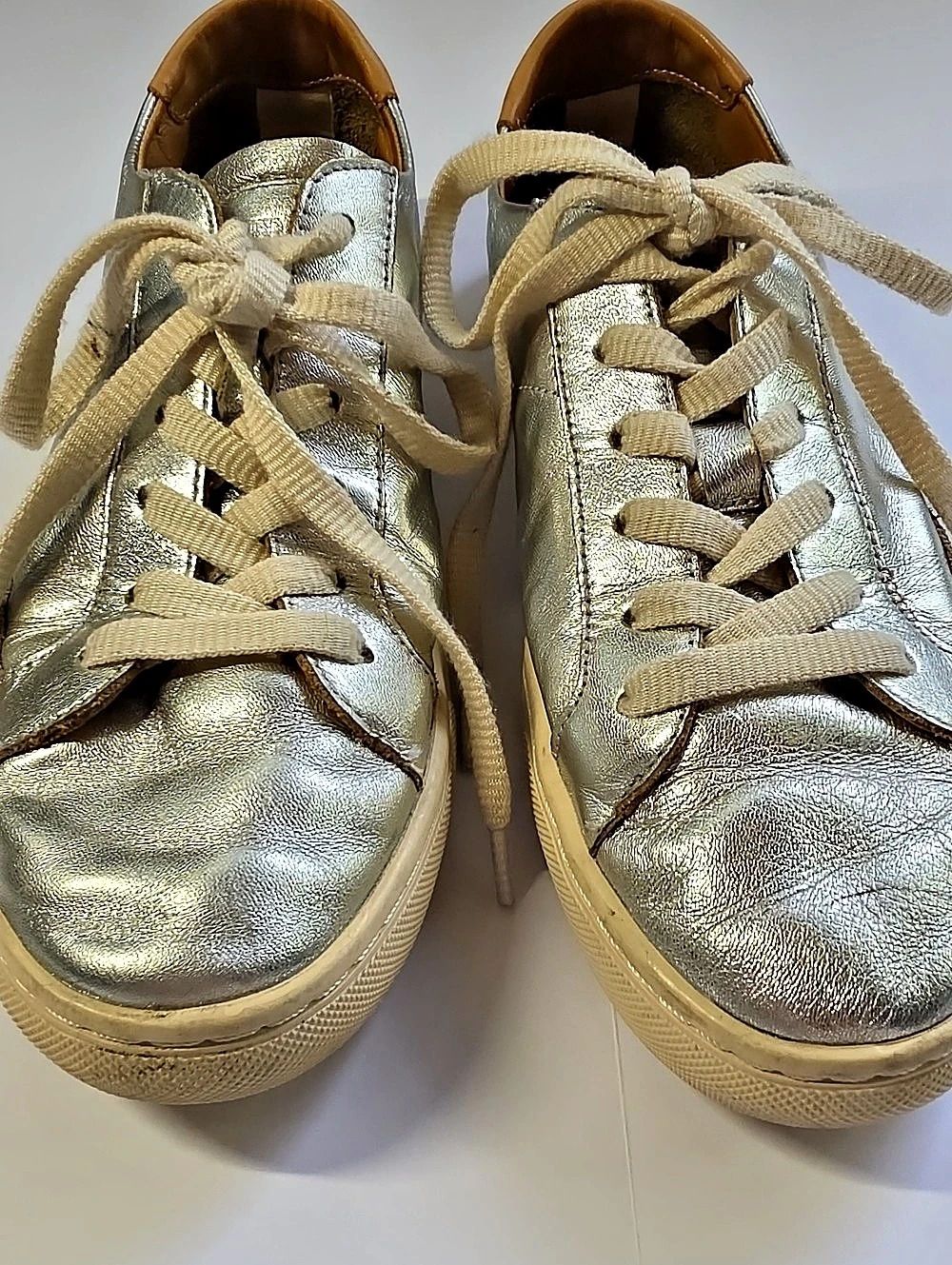Soludos The Ibiza Classic Sneaker Metallic Low-Top Sneakers